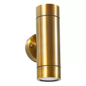Image of Zink BRAC Outdoor Up and Down Wall Light Brass