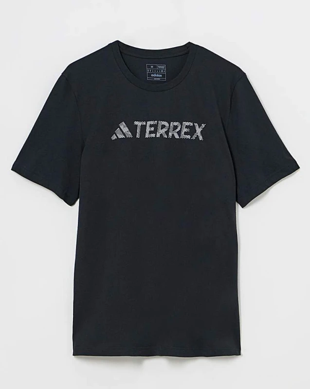 Image of Adidas adidas Terrex Logo T-Shirt Black Male XL44/48 AT92504