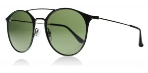 Image of Ray-Ban RB3546 Sunglasses Black Top Matte Black 186 52mm