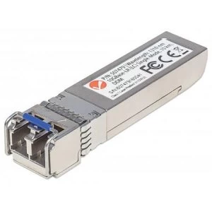 Intellinet 10 Gigabit Fibre SFP+ Optical Transceiver Module 10GBase-LR (LC) Single-Mode Port 10km Fiber Equivalent to Cisco SFP+10GB-LR Three Year War