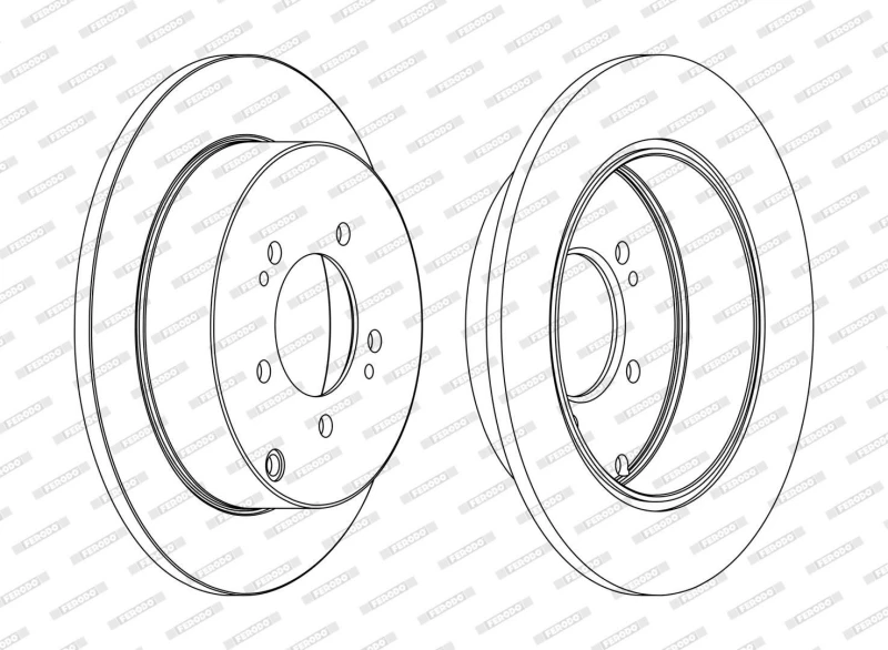 Image of Brake disc FERODO DDF1737C