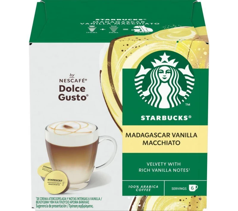 Image of Starbucks by Nescafe Dolce Gusto Vanilla Macchiato, 12 per Pack