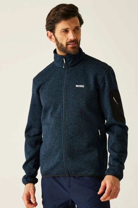 Image of Regatta Regatta Men Newhill Insulating Stretch Full-Zip Fleece in Blue Size: 3X-Large Blue XXXL Male 5063516137689