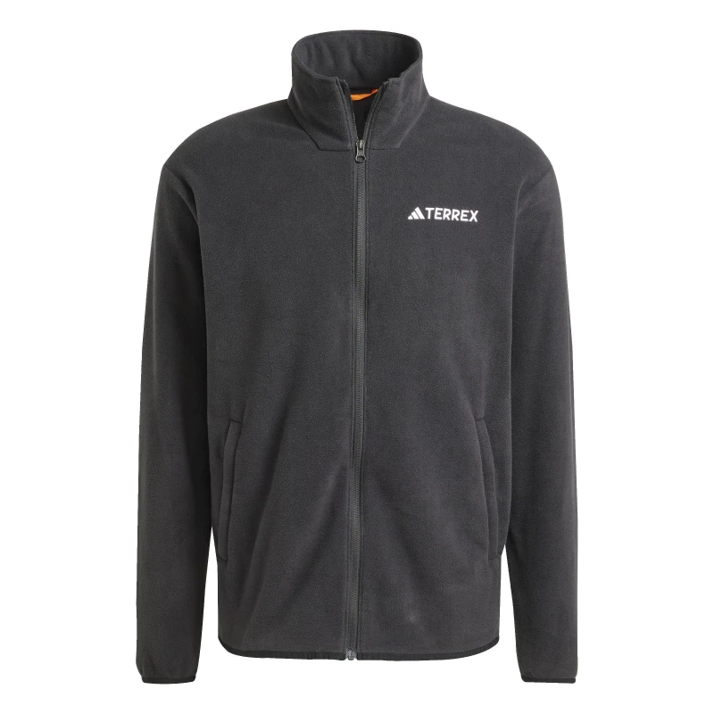 Image of adidas Multi Essentials Full-Zip Fleece Jacket Mens Full Zip Fleece Tops S Black 44370903350