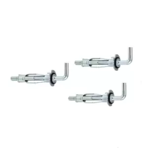 Image of Moderix Molly Screw Plasterboard Hollow Hook Anchor Plugs Metal Cavity Wall Fixi