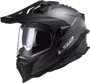 LS2 MX701 Explorer C Carbon Motocross Helmet, Size S, carbon, Size S