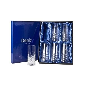 image of Denby Venice Leadless Crystal Large Tumbler Set of 6