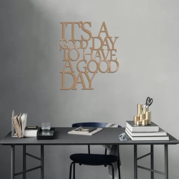Image of Its A Good - Copper Copper Decorative Metal Wall Accessory