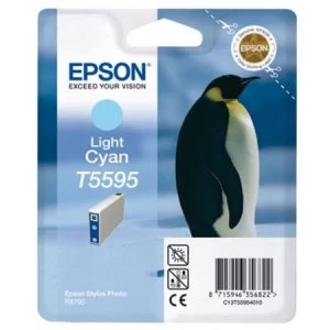 Image of Epson Penguin T5595 Light Cyan Ink Cartridge