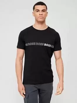 Image of BOSS Swim Slim Fit T-Shirt - Black, Size 2XL, Men