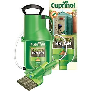 Image of Cuprinol Exterior Colour Paint Spray & Brush 2 in 1 Shed & Fence Pump Sprayer