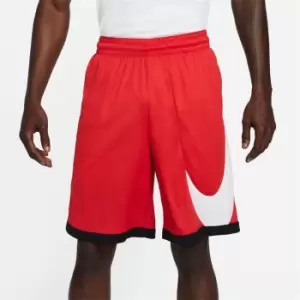 Image of Nike Dri-Fit Hbr Shorts 3.0, University Red/Black/White, Male, Basketball Shorts, DH6763-657