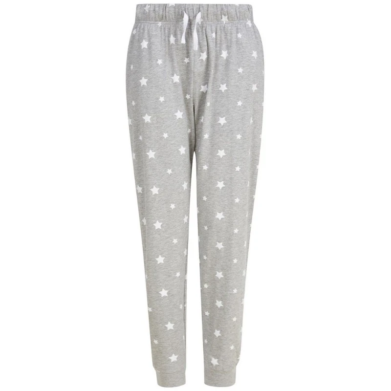 Image of SF Mens Stars Lounge Pants in Pale Grey Size: XS Pale Grey Male XS