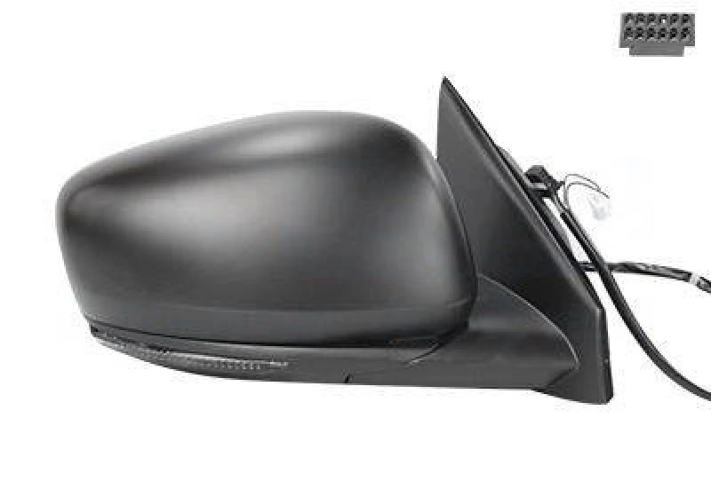 Image of VAN WEZEL 4424808 Wing mirror * HAGUS * Right, with temperature sensor, primed Outside Mirror (50)