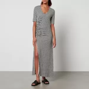 Image of Baum und Pferdgarten Jeannette Houndstooth Jersey Dress - L