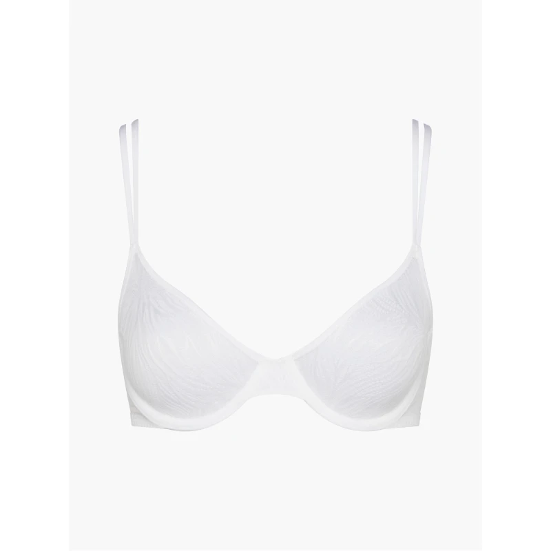 Image of Calvin Klein Marquisette Unlined Demi Bra - White White 30D