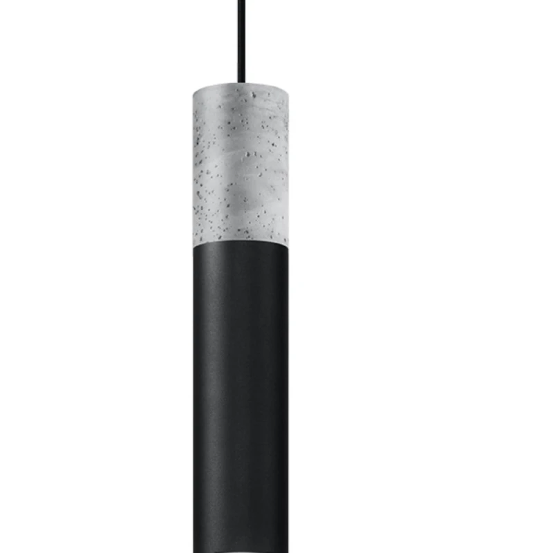 Image of Sollux Lighting Modern Pendant Lamp 105x8x8cm 1xLight Black