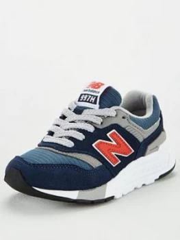 Image of New Balance 997 Childrens Trainers - Navy/Red