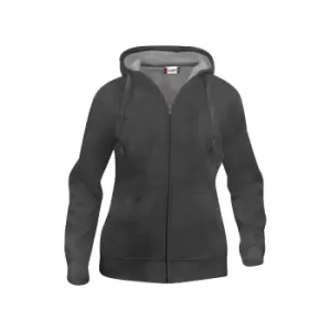 Image of Clique Womens/Ladies Plain Full Zip Hoodie (S) (Anthracite Melange)