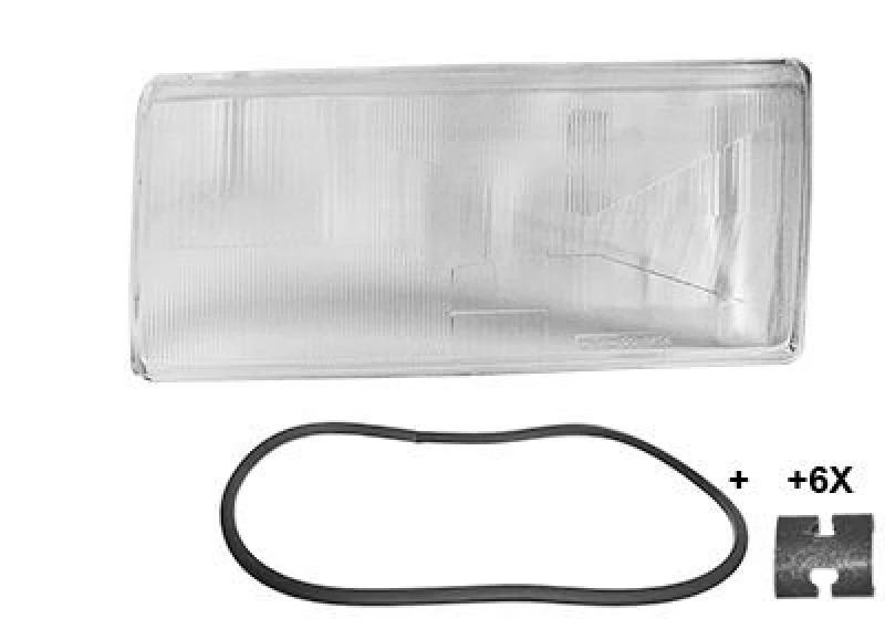 Image of VAN WEZEL Headlight lens VAN WEZEL 5928977