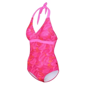Image of Regatta Flavia Swimming Costume - PinkFusPalm