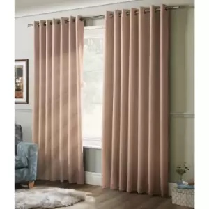 Image of Alan Symonds - 100% Blackout Eyelet Ring Top Curtains Pink 41 x 54 - Pink