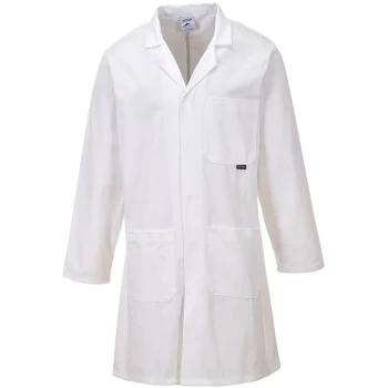 Image of C851 - White Sz L Standard Coat Overall Lab - Portwest