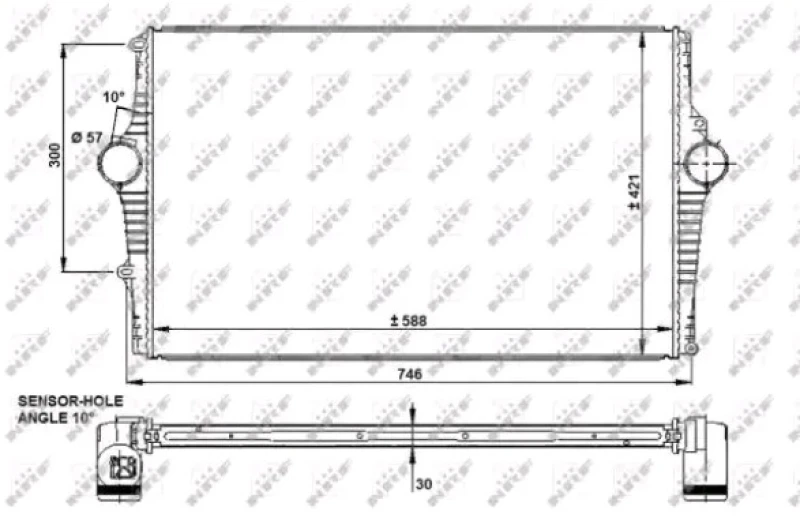 Image of NRF 30931 Intercooler Intercooler,charger (468)