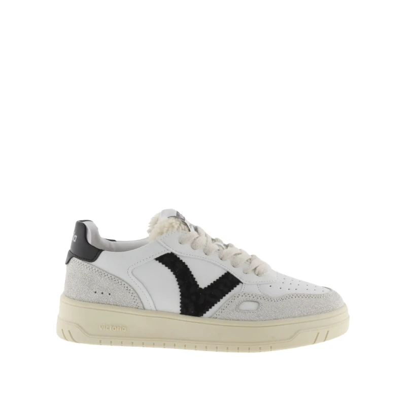 Image of Victoria Womens Seoul skin and animal effect sneakers Victoria Noir Female 38