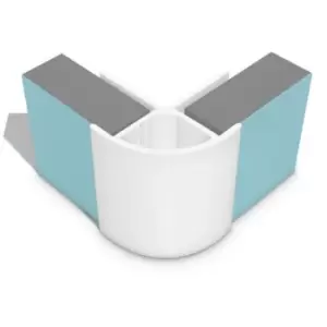 Image of Multipanel Wall Panel Profile External Corner Profile Type B White