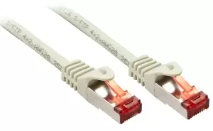 image of Lindy Cat.6 S/FTP 0.5m networking cable Grey Cat6 S/FTP (S-STP)