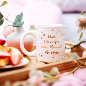 Image of Sass & Belle Scattered Stars Mum Love You More Mug