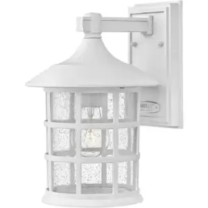 Image of Elstead Lighting - Elstead Hinkley Freeport Outdoor Wall Lantern Textured White, IP44