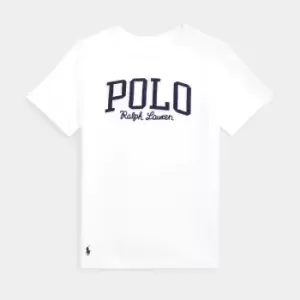 Image of Polo Ralph Lauren Boys Knit T-Shirt - White - 14-16 Years