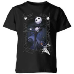 image of The Nightmare Before Christmas Jack Skellington Zero Pose Kids T-Shirt - Black - 11-12 Years