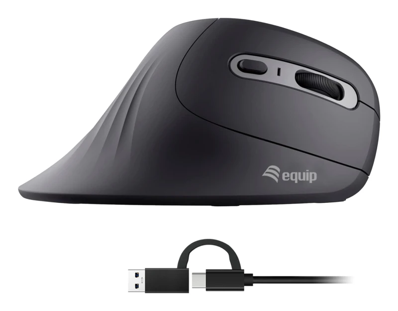 Image of Equip 245119 mouse Universal Right-hand USB Type-A + USB Type-C Optica