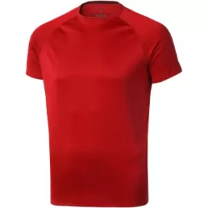 image of Elevate Mens Niagara Short Sleeve T-Shirt (L) (Red)