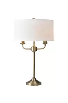 image of Lighting and Interiors Group The Lighting and Interiors Antique Brass Grantham Table Lamp