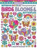 Image of notebook doodles birds blooms and butterflies coloring and activity book 32
