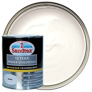 image of Sandtex 10 Year Primer Undercoat Paint - White 750ml