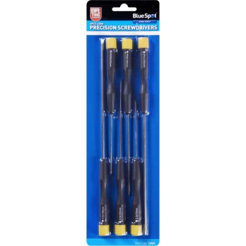Image of Bluespot - 12603 6 Piece Long Precision Screwdriver Set