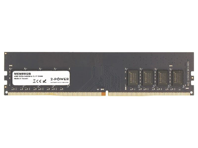 Image of 2-Power 4GB DDR4 2400MHz CL17 DIMM Memory - replaces KCP424NS8/4