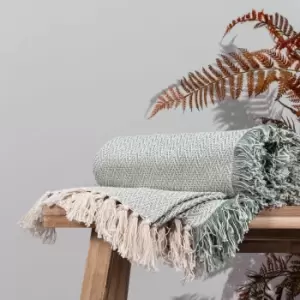 Image of Jasper Herringbone Throw Sage