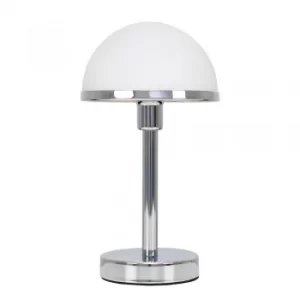 Image of LeVoque Art Deco Touch Table Lamp in White