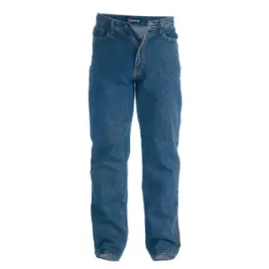 Image of Duke Mens Rockford Tall Comfort Fit Jeans (50XL) (Stonewash)