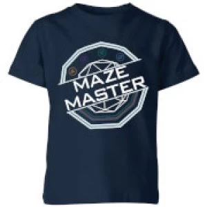 image of Crystal Maze Maze Master Kids T-Shirt - Navy - 11-12 Years