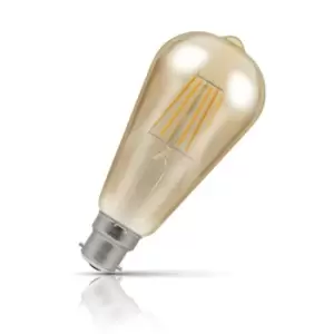 Image of Crompton LED Squirrel Cage ST64 7.5W B22 Dim Filament (10 Pack) Extra Warm White Antique Bronze