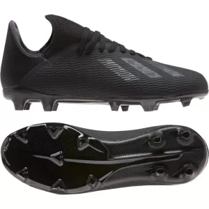 Image of adidas Junior X 19.3 Firm Ground Football Boots - Black, Size 1