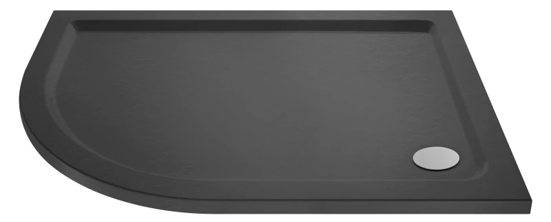 Image of Balterley Premium Shower Tray - Left Hand Offset Quadrant - 900mm x 760mm - Slate Grey Grey