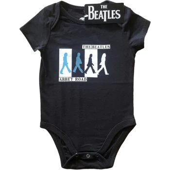 Image of The Beatles - Abbey Road Colours Crossing Kids 6-9 Months Babywear - Black